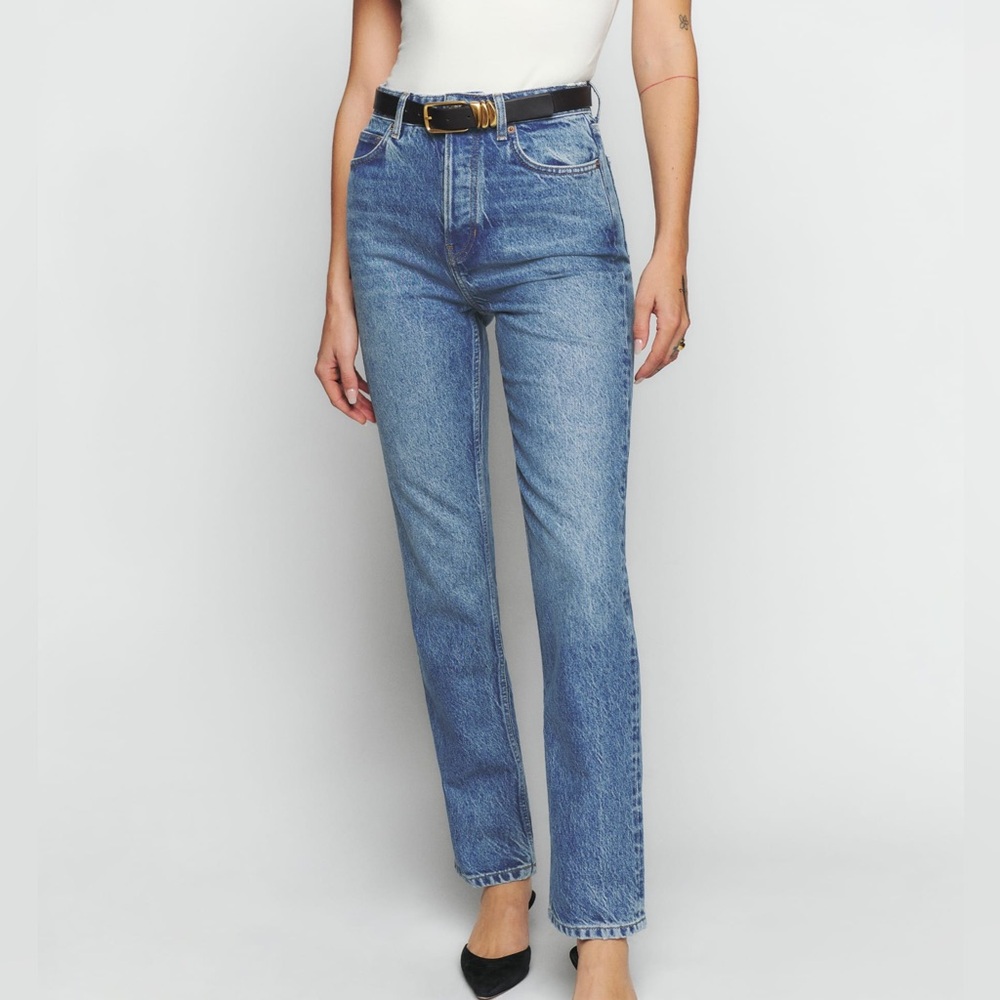 Reformation Cynthia High Rise Straight Jeans